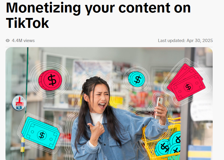 monitize on your tiktok
